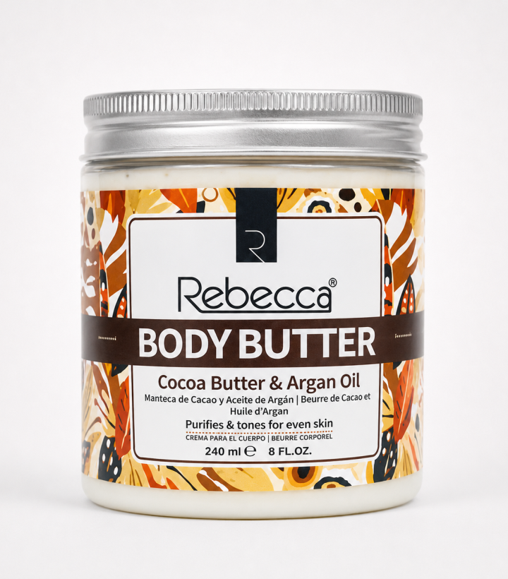 Rebecca Cocoa Butter & Argan Oil Purifying Body Butter – 240 ml