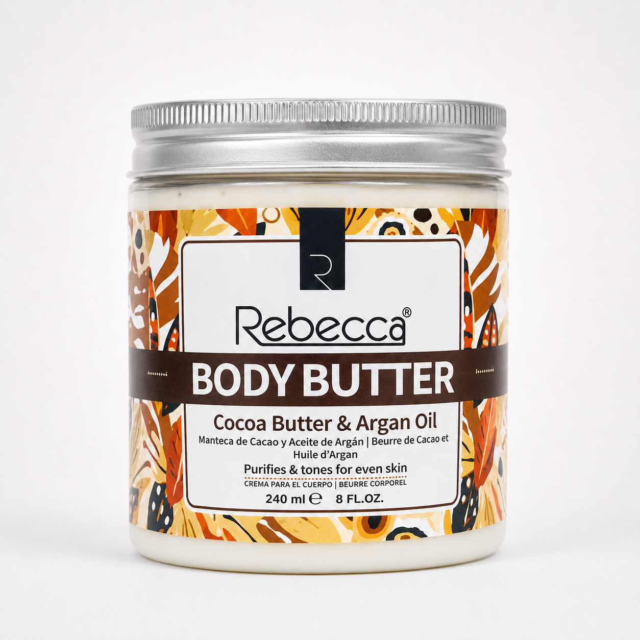 Rebecca Cocoa Butter & Argan Oil Purifying Body Butter – 240 ml