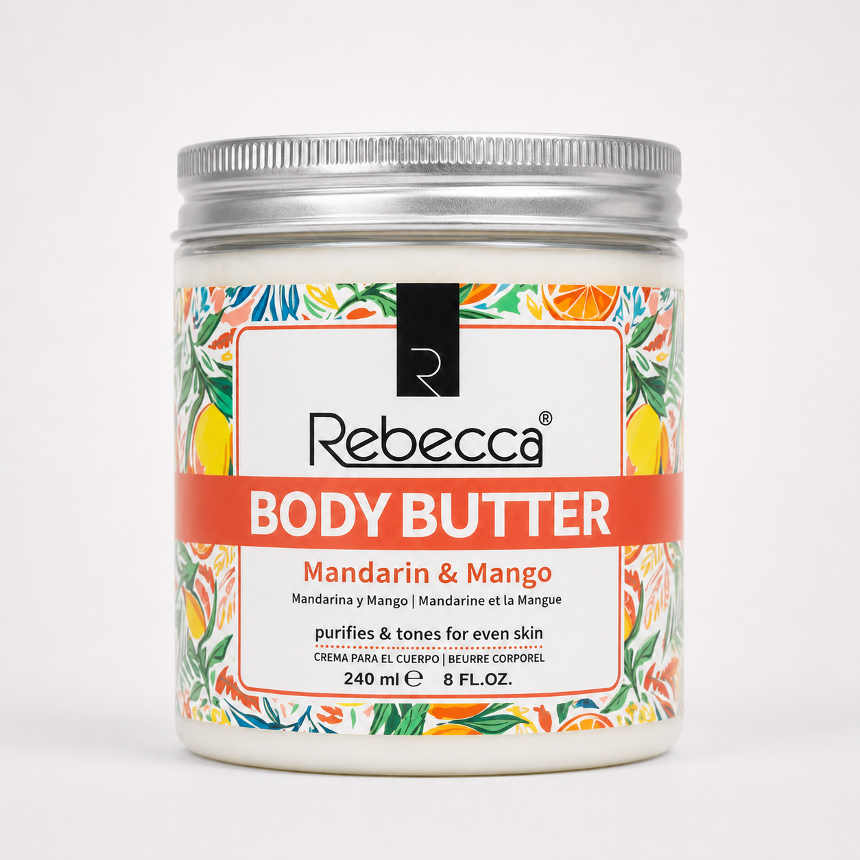 Rebecca Mandarin & Mango Purifying & Toning Body Butter – 240 ml