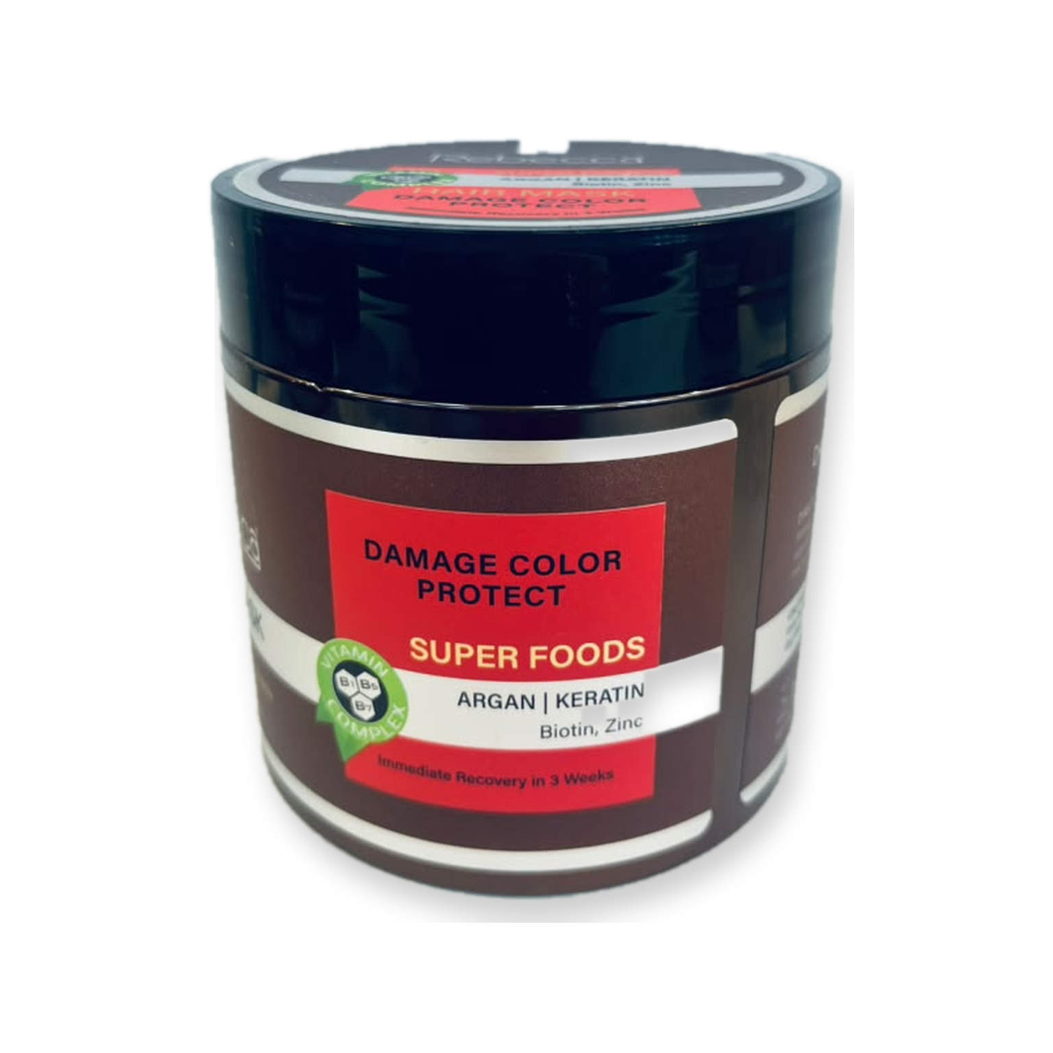Rebecca Super Foods Damage & Color Protect Hair Mask with Argan, Keratin, Biotin & Zinc – 500 ml