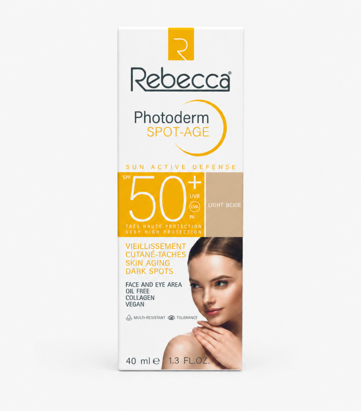 Rebecca Photoderm Spot-Age SPF 50+ Light Beige Tinted Sunscreen – 40 ml